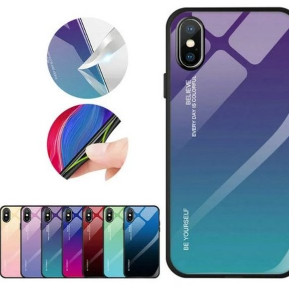 2 pcs. BUNDLE Gradient Gorilla Glass Phone Case - Picture 4 of 4